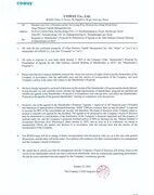 Coway Issues Official Statement Responding to Align Partners’ Shareholder’s Proposal