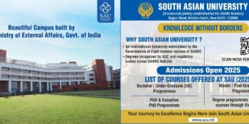 South Asian University (SAU), New Delhi Expands Academic Offerings and Opens Admissions for 2025-26