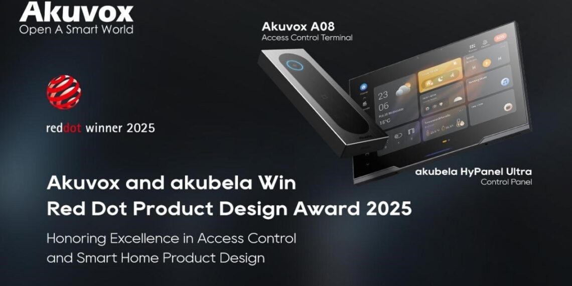 Akuvox’s A08 Access Control Terminal Wins Red Dot and iF Design Awards 2025