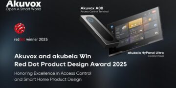 Akuvox’s A08 Access Control Terminal Wins Red Dot and iF Design Awards 2025
