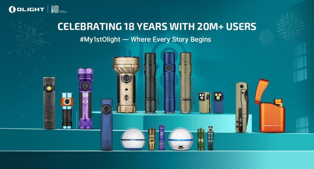 Celebrating 18 Years of Olight: Illuminating Dreams for 20+ Million Users Globally