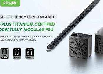 CE-LINK Unveils 1300W ATX 3.1 Fully Modular Gaming PSU Awarded 80 Plus Titanium Certification