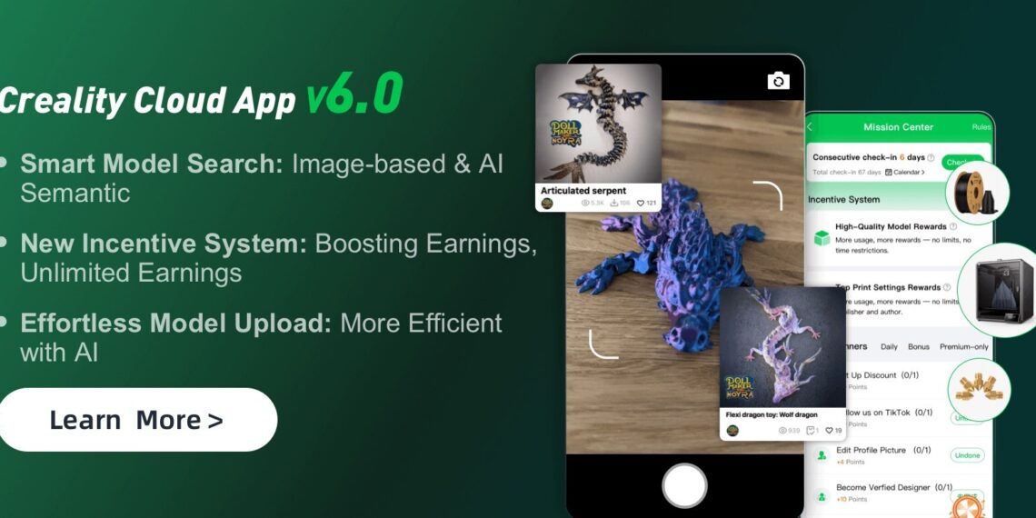 Creality Launches Creality Cloud Version 6.0 with AI Features and New Incentive System