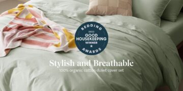 DOUBLE STITCH BY BEDSURE WINS PRESTIGIOUS GOOD HOUSEKEEPING 2025 BEDDING AWARD FOR BELOVED ORGANIC COTTON DUVET COVER
