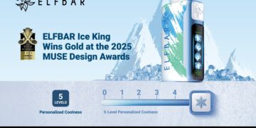 ELFBAR wins gold at the 2025 MUSE Design Awards