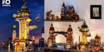 FUNWHOLE Steampunk World — A Victorian-style Building Brick World Powered by Patented Light Tech and Authentic Building