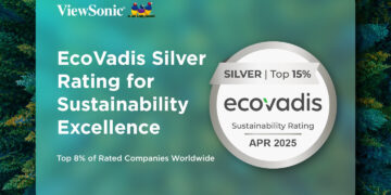 ViewSonic Earns EcoVadis Silver Rating for Sustainability Excellence