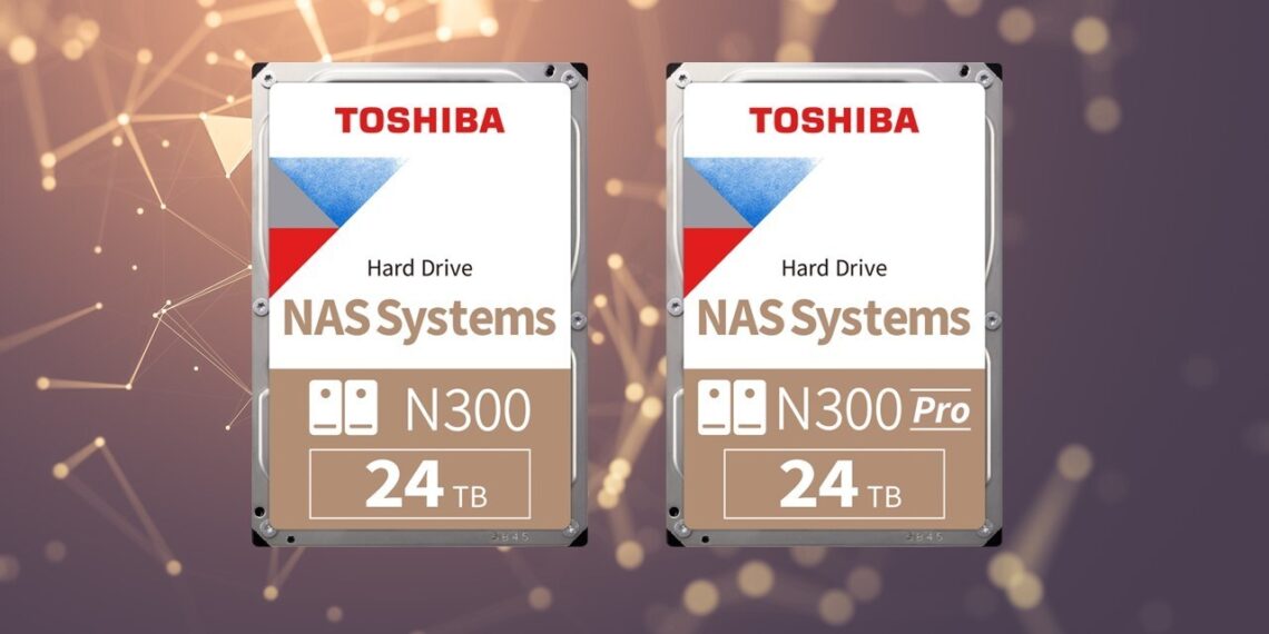 Toshiba Adds 24TB Capacity to N300 and N300 Pro Internal Hard Disk Drive Series