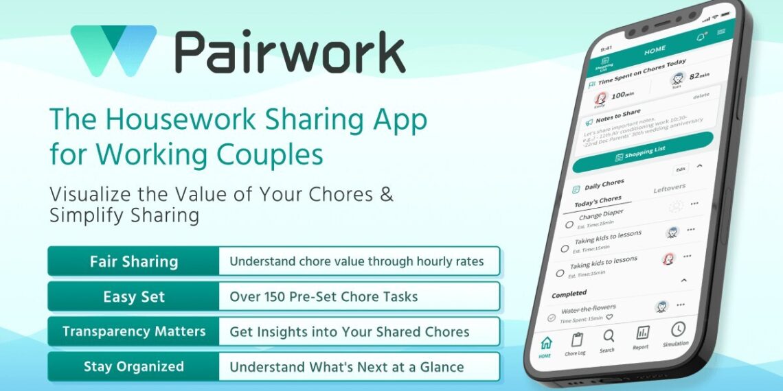 Fair Home: Valued Effort: Pairwork App Launches in the US to Quantify Housework