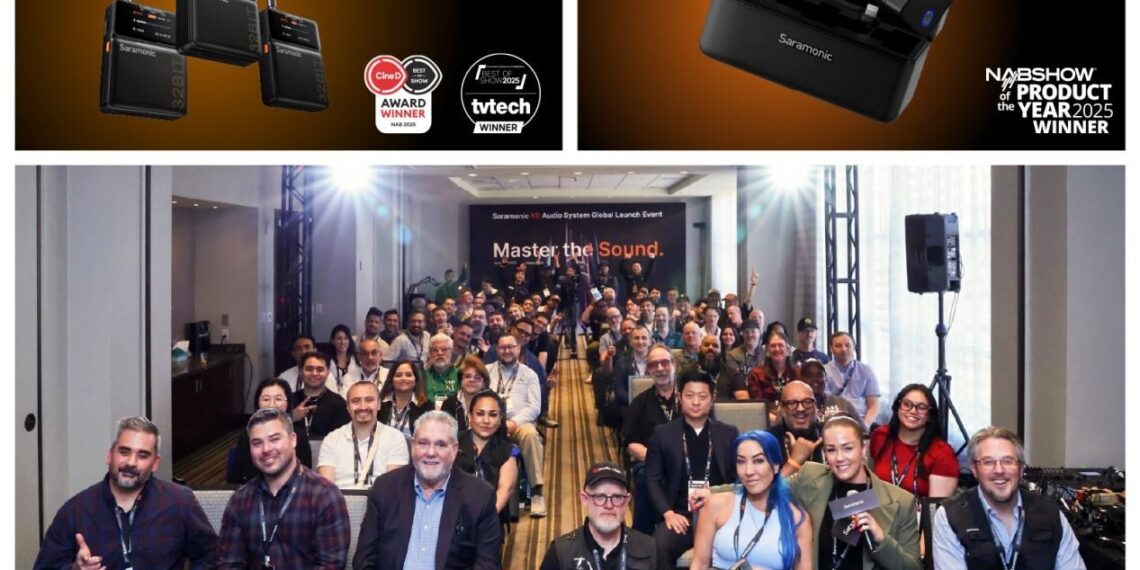 NAB Show Recognizes Saramonic’s Wireless Microphone Advances with Multiple Industry Awards