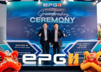 The groundbreaking ceremony for EPG’s second factory in Malaysia was held