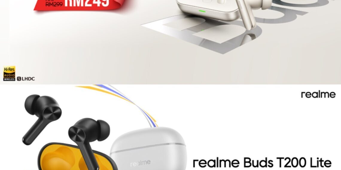 realme Launches realme Buds Air 7 and Buds T200 Lite, Price Starts from RM79
