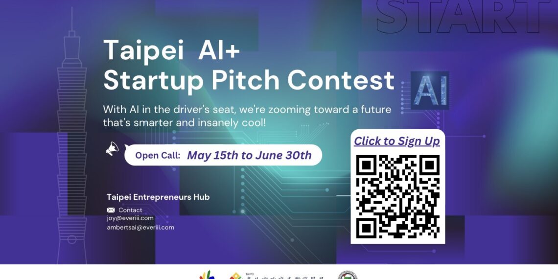AI+ Taipei Startup Pitch Contest: Open Call for Applications From Now Until June 30th