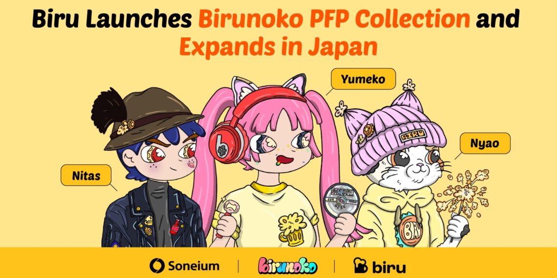 Biru Launches Birunoko PFP Collection and Expands in Japan with Soneium Collaboration