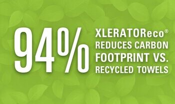 New LCA Study: XLERATOR® hand dryers slash carbon footprint by 94% compared to paper towels