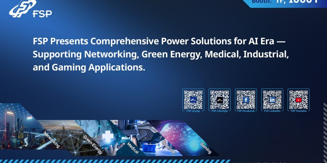FSP Group Showcases AI-Powered Power Solutions at COMPUTEX 2025, Empowering Smarter Applications with Comprehensive Upgrades