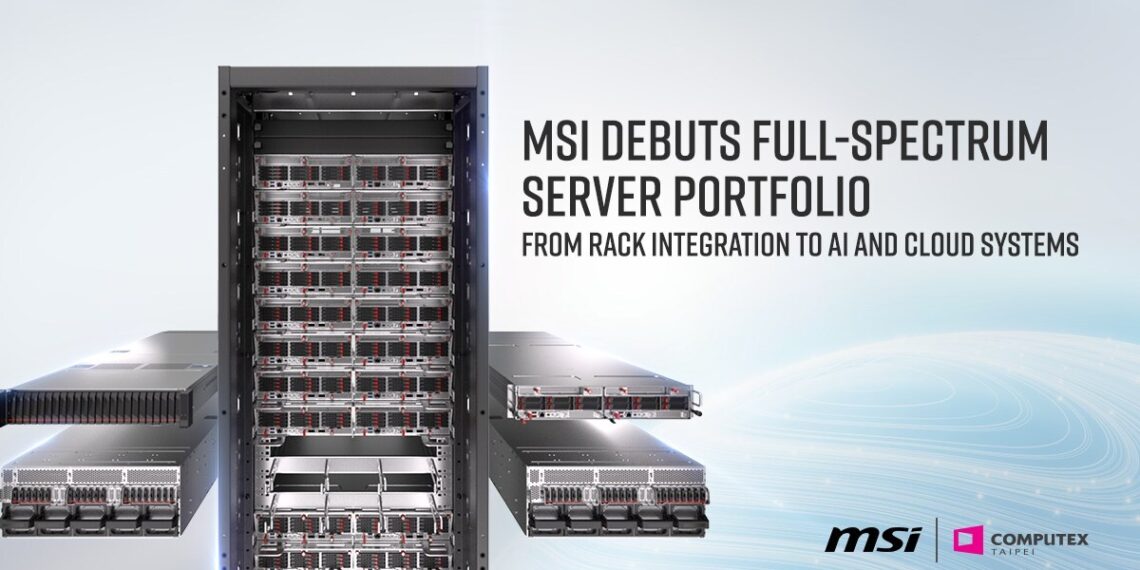 From Rack Integration to AI and Cloud Systems: MSI Debuts Full-Spectrum Server Portfolio at COMPUTEX 2025