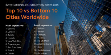 Geneva reclaims title of world’s most expensive city to build in, says Arcadis in latest International Construction Costs report