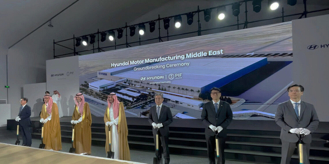 PIF’s Joint Venture with Hyundai Motor Company, Hyundai Motor Manufacturing Middle East, celebrates groundbreaking milestone