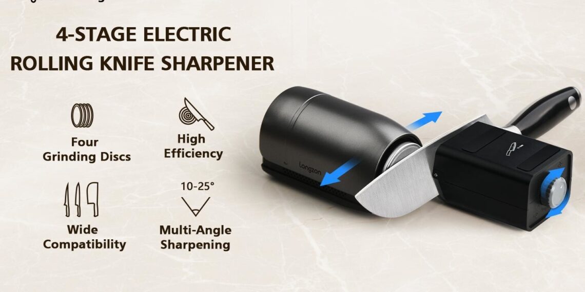 Longzon Unveils zForge Electric Rolling Knife Sharpener with Exclusive Deals on Amazon and TikTok Shop