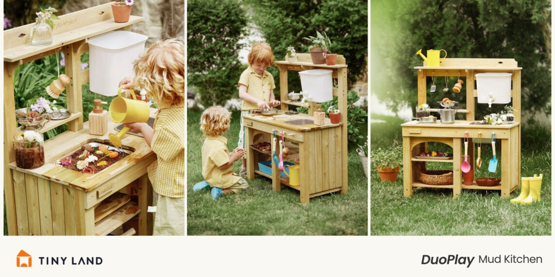 Tiny Land Unveils the Groundbreaking DuoPlay Mud Kitchen: Revolutionizing the Outdoor Play Experience