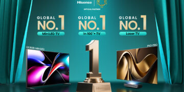 Hisense Tops Global Rankings in Q1 2025 for MiniLED, 100-inch and over, and Laser TVs