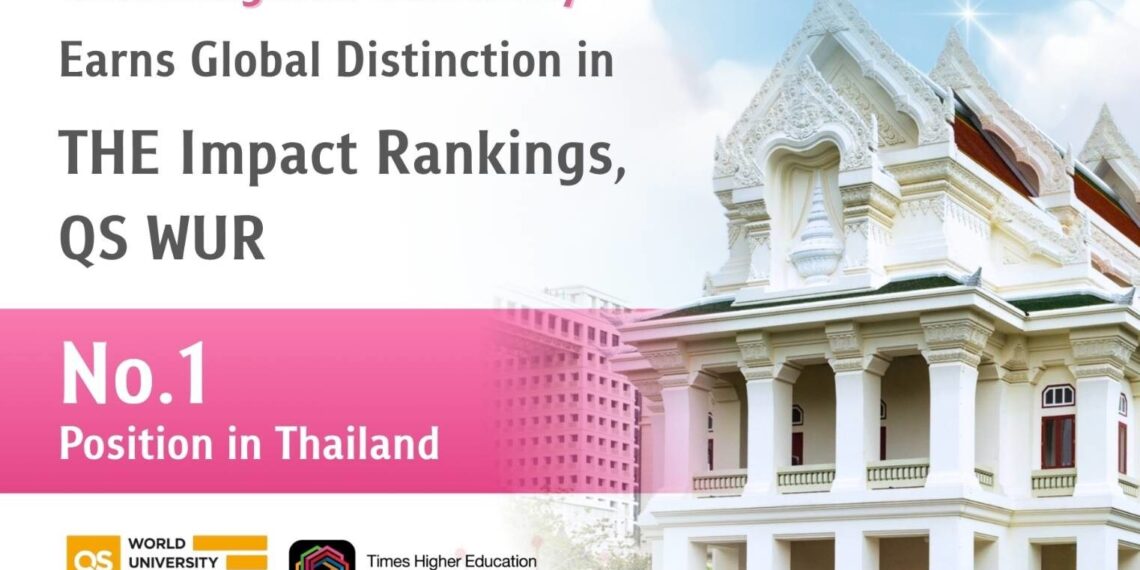 Chula Earns Global Distinction in THE Impact Rankings and QS WUR, Cementing Its No.1 Position in Thailand and ASEAN Leadership in Sustainability and Academic Excellence