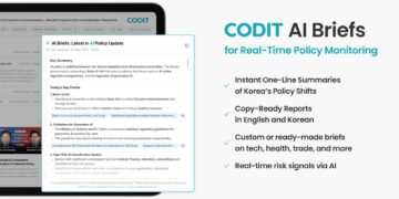 CODIT Launches AI Briefs, the World’s First Curated AI Tool for Real-Time Policy Monitoring