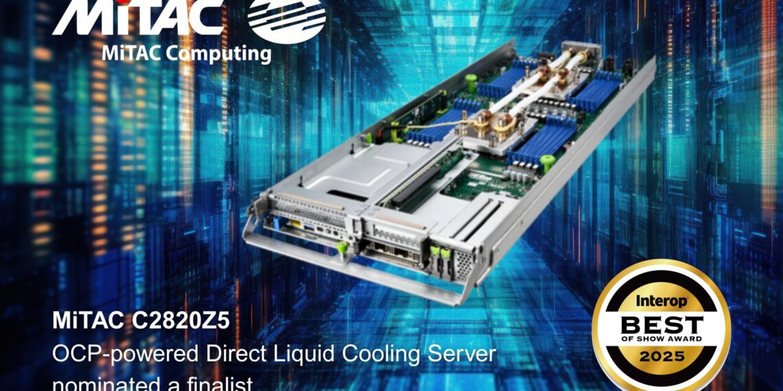 MiTAC Computing OCP-powered Direct Liquid Cooling Server Named a Finalist at Interop Tokyo 2025