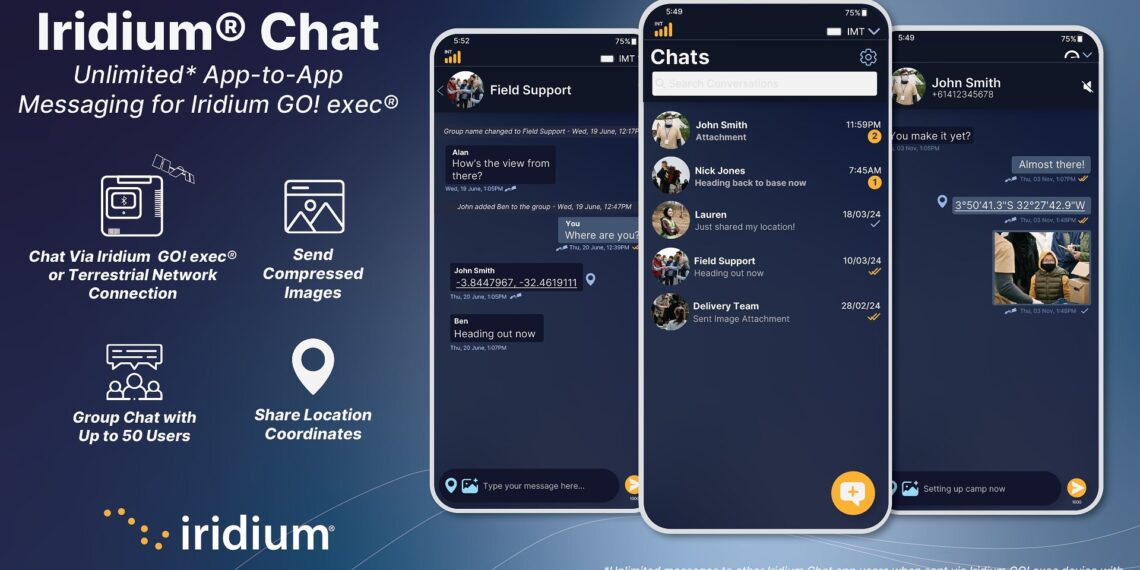 New Iridium Chat App Enables Unlimited Global Messaging via Iridium GO! exec