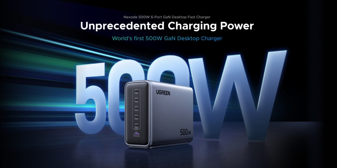 UGREEN Launches the Latest Addition to the Nexode Series: The World’s First 500W GaN Charger