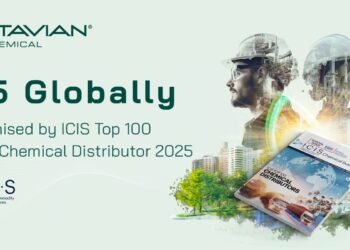Stavian Chemical Climbs to Top 15 in ICIS Top 100 Global Chemical Distributors 2025