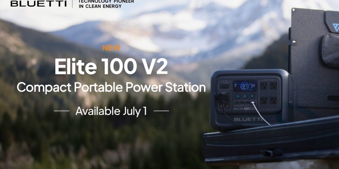 BLUETTI Takes Portable Power Further with Elite 100 V2, Following AC180’s Reliable Footsteps
