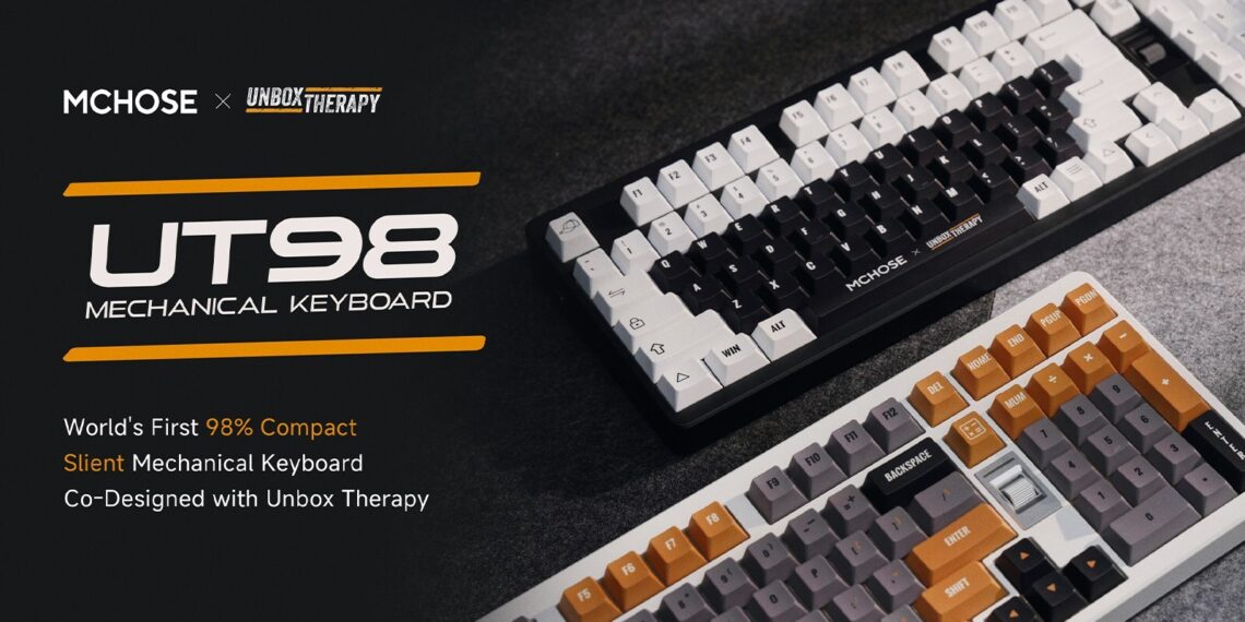 MCHOSE and Unbox Therapy Launch Their First Co-Brand Silent Mechanical Keyboard UT98