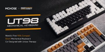 MCHOSE and Unbox Therapy Launch Their First Co-Brand Silent Mechanical Keyboard UT98