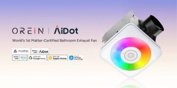 OREiN Launches World’s First Matter-Certified Smart Bathroom Exhaust Fan, Advancing AiDot’s Leadership in Smart Home Innovation
