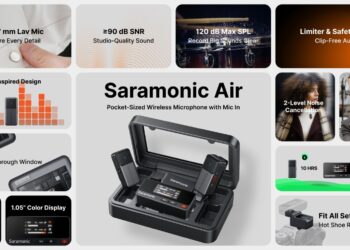 Saramonic Air Launches with Studio-Grade Audio and Retro-Futuristic Design for Pro Creators