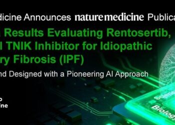 Insilico Medicine Announces Nature Medicine Publication of Phase IIa Results Evaluating Rentosertib, the Novel TNIK Inhibitor for Idiopathic Pulmonary Fibrosis (IPF) Discovered and Designed with a Pioneering AI Approach