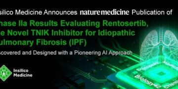 Insilico Medicine Announces Nature Medicine Publication of Phase IIa Results Evaluating Rentosertib, the Novel TNIK Inhibitor for Idiopathic Pulmonary Fibrosis (IPF) Discovered and Designed with a Pioneering AI Approach
