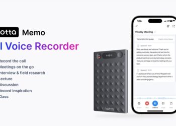 Japanese AI Unicorn Notta Enters Otter AI’s Market with Innovative Smart Voice Recorder