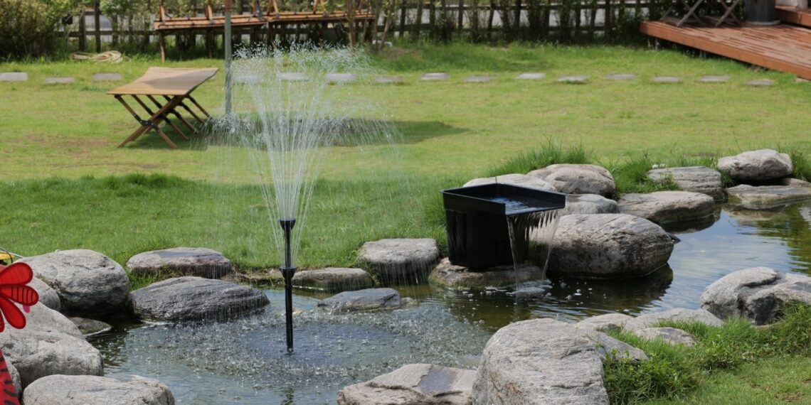 Poposoap combines garden pond water feature sets for Father’s Day
