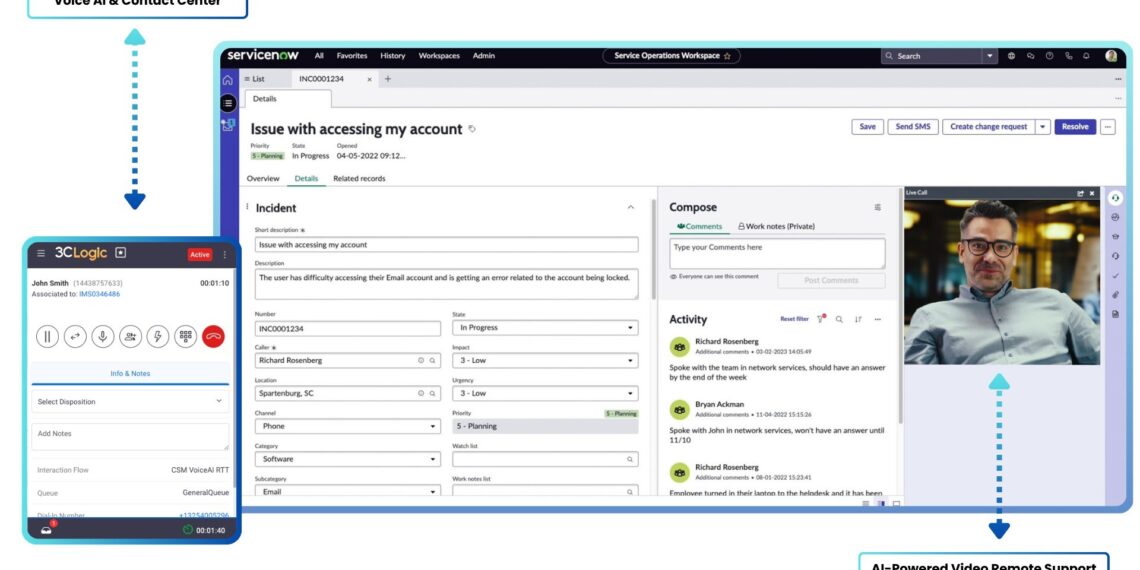 3CLogic and ScreenMeet Expand Partnership to Elevate ServiceNow-Powered Customer and IT Support with Voice AI and Rich Video Collaboration