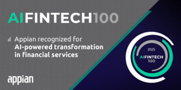 Appian Recognised in the 2025 AIFinTech100 List for Transforming Financial Services with AI