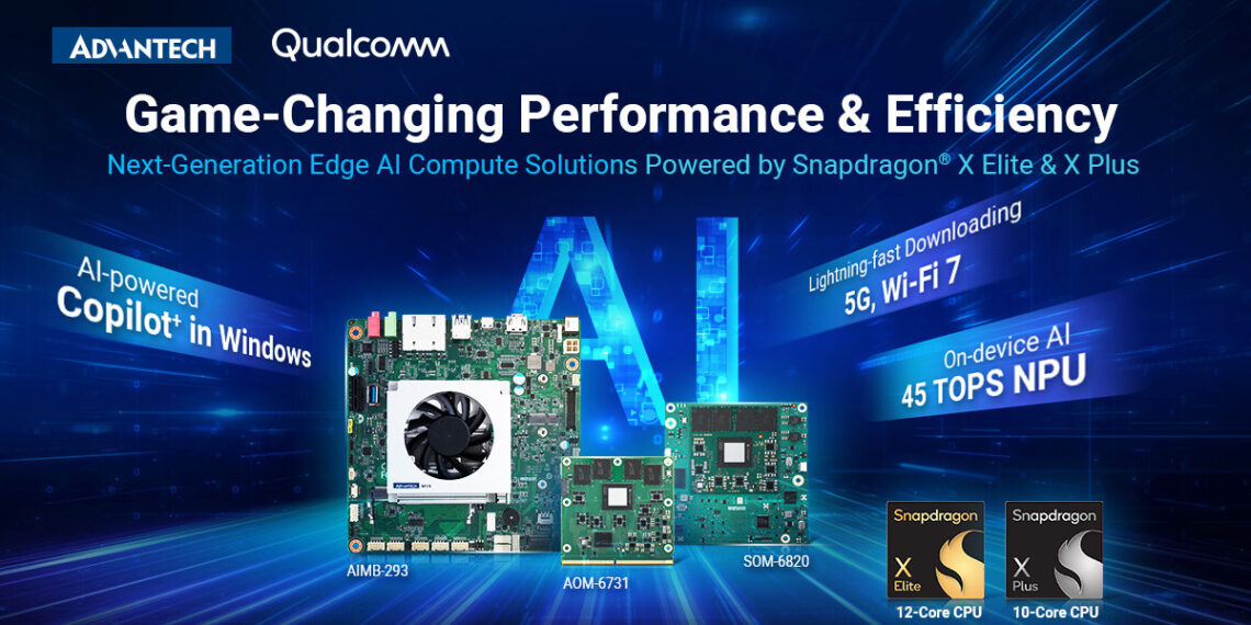 Advantech Unveils Next-Generation Edge AI Compute Solutions Powered by Qualcomm Snapdragon X Elite