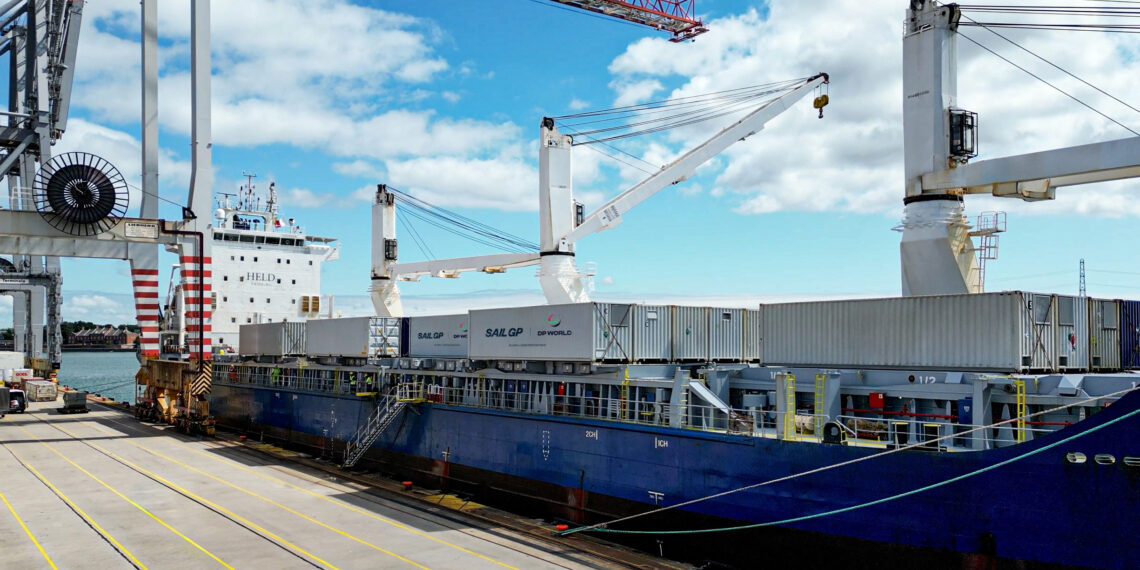 DP WORLD DELIVERS SAILGP FLEET TO PORT TARGETING NET-ZERO STATUS