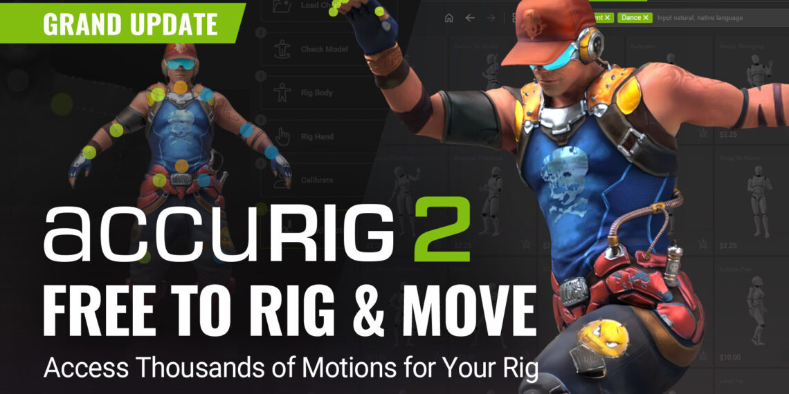 AccuRIG 2 Debuts Direct In-App Access to 4,500+ ActorCore Motions