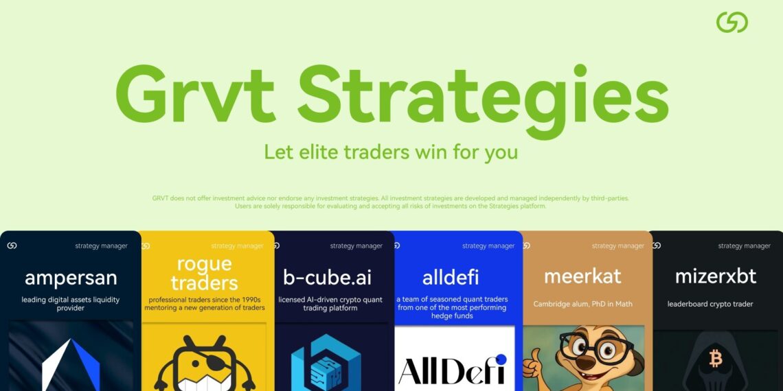 Grvt Launches “Strategies”, World’s First Compliant Peer-to-Peer On-chain Investment Marketplace