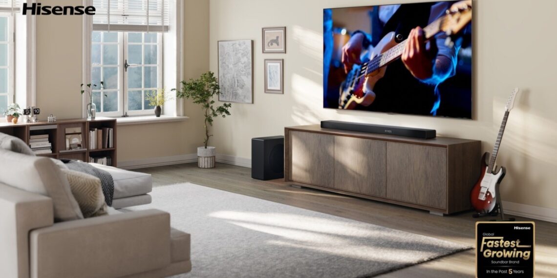 Hisense named global fastest growing soundbar brand in the past 5 years