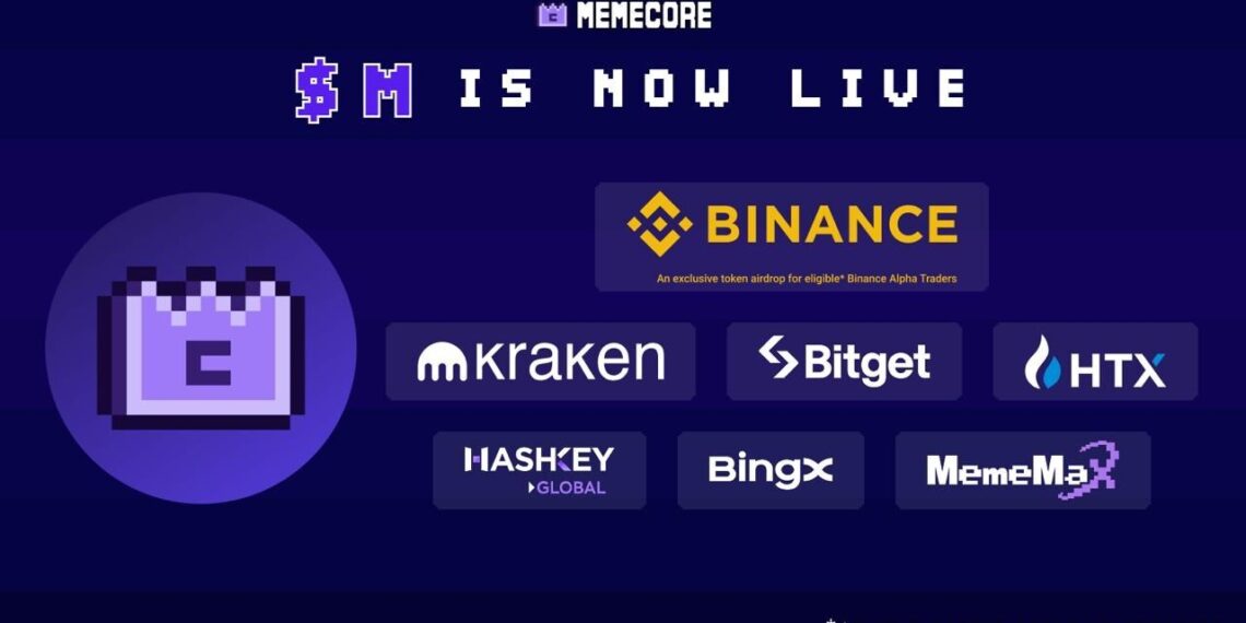 MemeCore Announces $M Token Listing on Major Centralized Exchanges