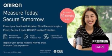 OMRON Healthcare Singapore partners with bolttech and QBE to launch innovative embedded health solution